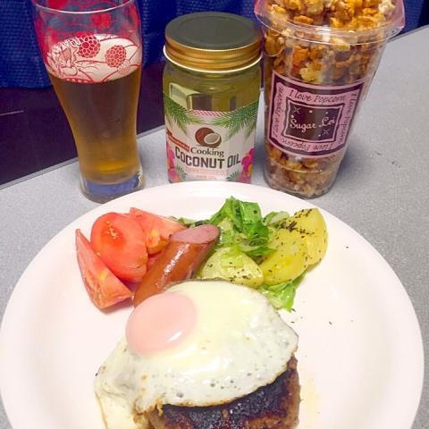 ココナッツオイルでハンバーグ